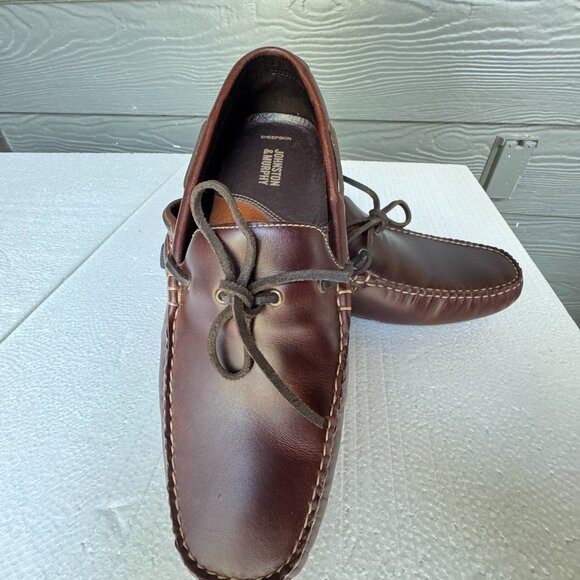 Johnston & Murphy Hardiman Men's Size 9.5 M Moccasins Brown Driving Shoes - Picture 9 of 9